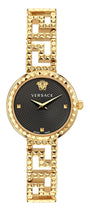 28MM IP Yellow Gold Case Black Guilloché Dial Gold Bracelet