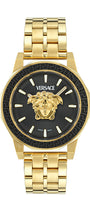 43MM IP Yellow Gold Case Black Guilloché Dial Gold Bracelet