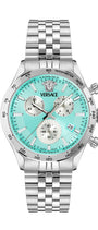 40MM Stainless Steel Case Blue Sunray Dial Silver Bracelet