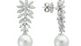 EFFY 18K WHITE GOLD ,PEARL EARRINGS
