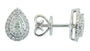 EFFY 14K WHITE GOLD DIAMOND EARRINGS