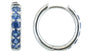EFFY 14K WHITE GOLD NATURAL SAPPHIRE EARRINGS