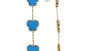 EFFY 14K YELLOW GOLD ,ENAMEL EARRINGS