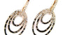 EFFY 14K ROSE GOLD DIAMOND,BLACK DIAMOND,ESPRESSO DIAMOND, EARRINGS