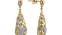 EFFY 14K YELLOW GOLD DIAMOND EARRINGS