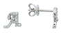 EFFY 14K WHITE GOLD DIAMOND EARRINGS