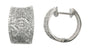 EFFY 14K WHITE GOLD DIAMOND EARRINGS