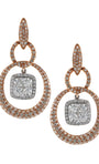Effy 14K White and Rose Gold Diamond Earrings