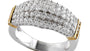 EFFY 14K WHITE and YELLOW GOLD DIAMOND RING