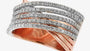 EFFY 14K WHITE and ROSE GOLD DIAMOND RING