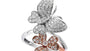 EFFY 14K WHITE and ROSE GOLD DIAMOND RING