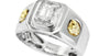 EFFY 14K WHITE and YELLOW GOLD DIAMOND RING
