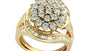 EFFY 14K WHITE and YELLOW GOLD DIAMOND RING