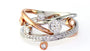 EFFY 14K WHT/ROSE GD DIAMOND RING