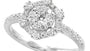 EFFY 14K WHITE GOLD DIAMOND RING