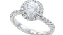 EFFY 18K WHITE GOLD RING (WITH 1.25 CT CENTER SIZE) CENTER SIZE: 1.25 CT
