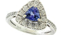 EFFY 925 SILVER DIAMOND,TANZANITE RING