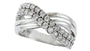 EFFY 925 SILVER DIAMOND RING