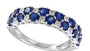 EFFY 925 SILVER DIAMOND,NATURAL SAPPHIRE RING