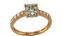 EFFY 14K WHT/ROSE GD DIAMOND RING