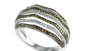 EFFY 14K WHITE GOLD DIAMOND,ESPRESSO DIAMOND, RING