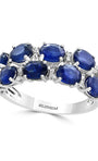 Effy 14K White Gold Diamond,Natural Sapphire Ring