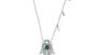 EFFY 14K WHITE GOLD DIAMOND,BLUE DIAMOND NECKLACE