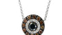 EFFY 14K WHITE GOLD DIAMOND,BLACK DIAMOND,ESPRESSO DIAMOND NECKLACE