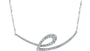 EFFY 14K WHITE GOLD DIAMOND NECKLACE