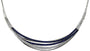 EFFY 14K WHITE GOLD DIAMOND,NATURAL SAPPHIRE NECKLACE