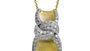 EFFY 14K WHITE and YELLOW GOLD DIAMOND PENDANT