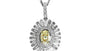 EFFY 18K WHITE and YELLOW GOLD DIAMOND,NATURAL YELLOW DIAMOND, PENDANT