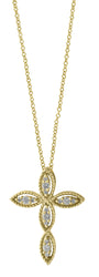 Effy 14K Yellow Gold Diamond Pendant