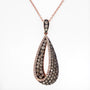 Effy 14K Rose Gold Diamond,Espresso Diamond, Pendant