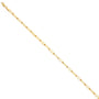 14K Yellow Gold 3.0mm Solid Square Paperclip Chain