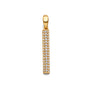 14K Yellow Gold CZ Bar Pendant