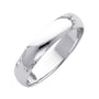 14K White Gold 4mm Plain Wedding Band