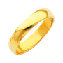 14K Yellow Gold 4mm Plain Wedding Band