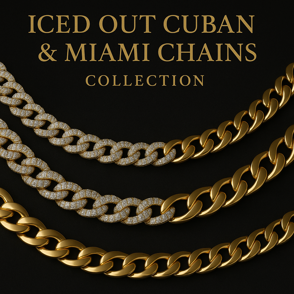 Iced Out Diamond Cuban & Miami Collection