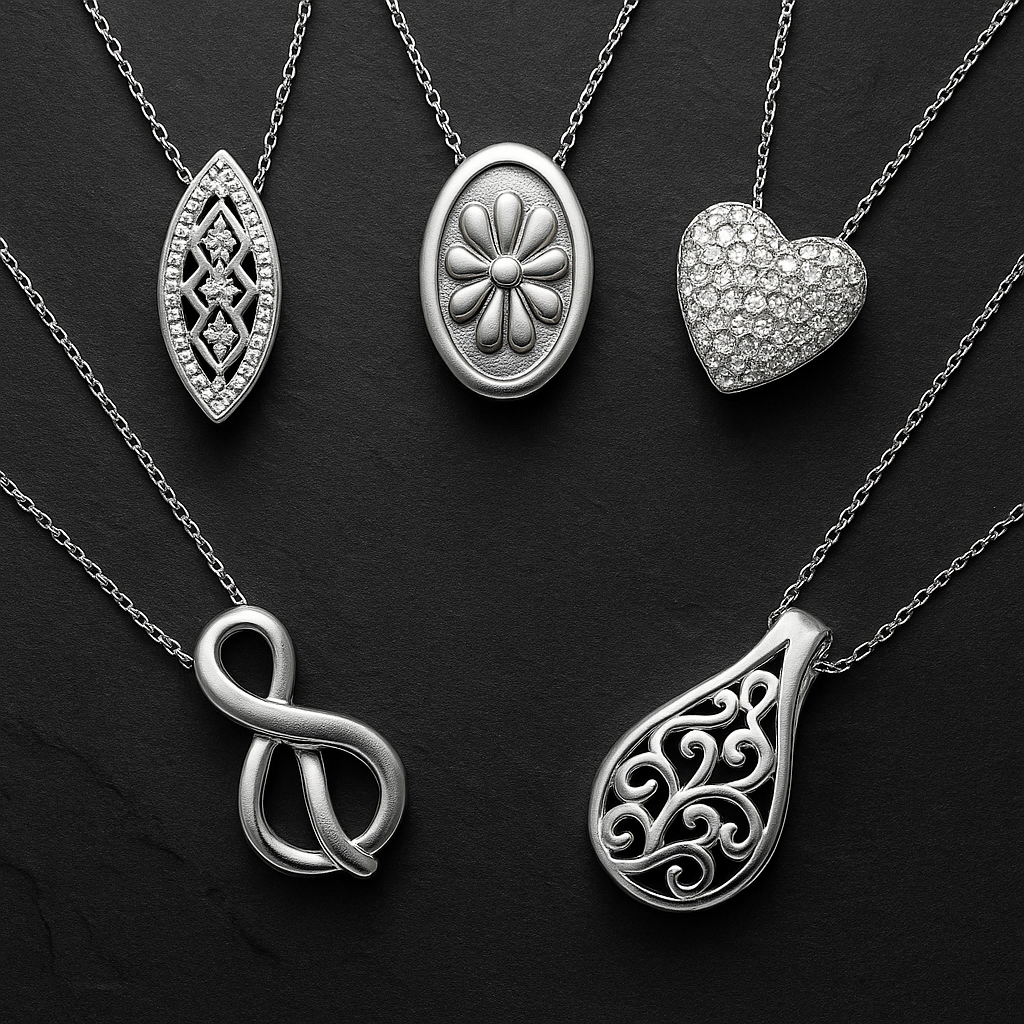 Silver Slide Pendants