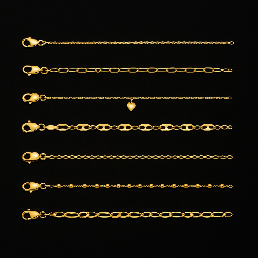 10K Gold Anklets
