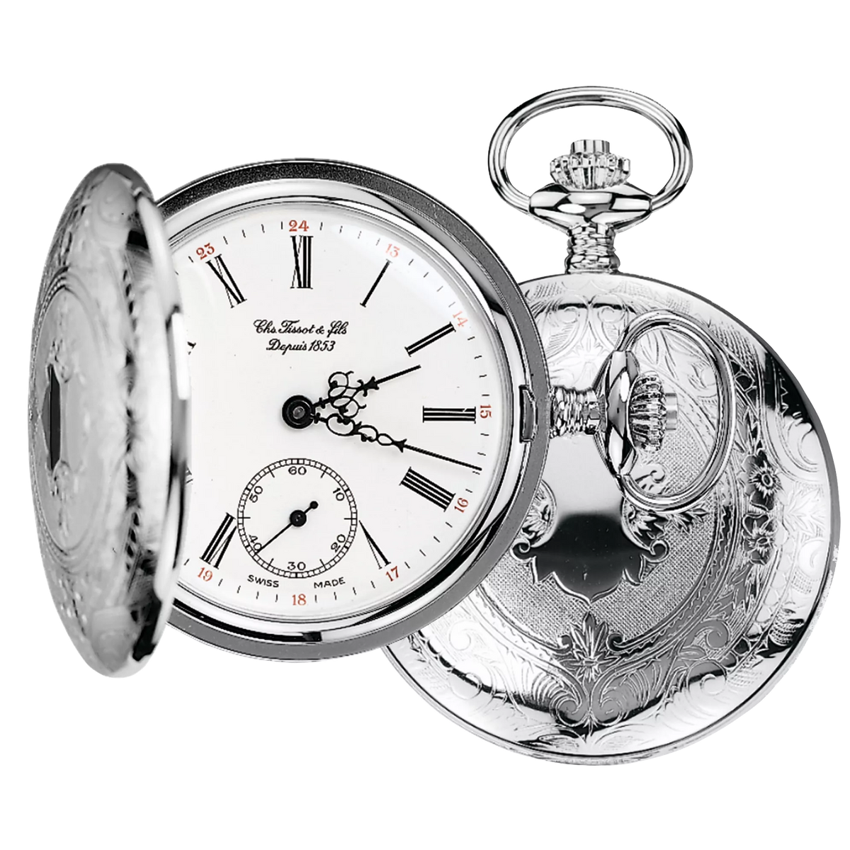 Tissot Savonnette 49.55mm T83.6.401.13 — detail view