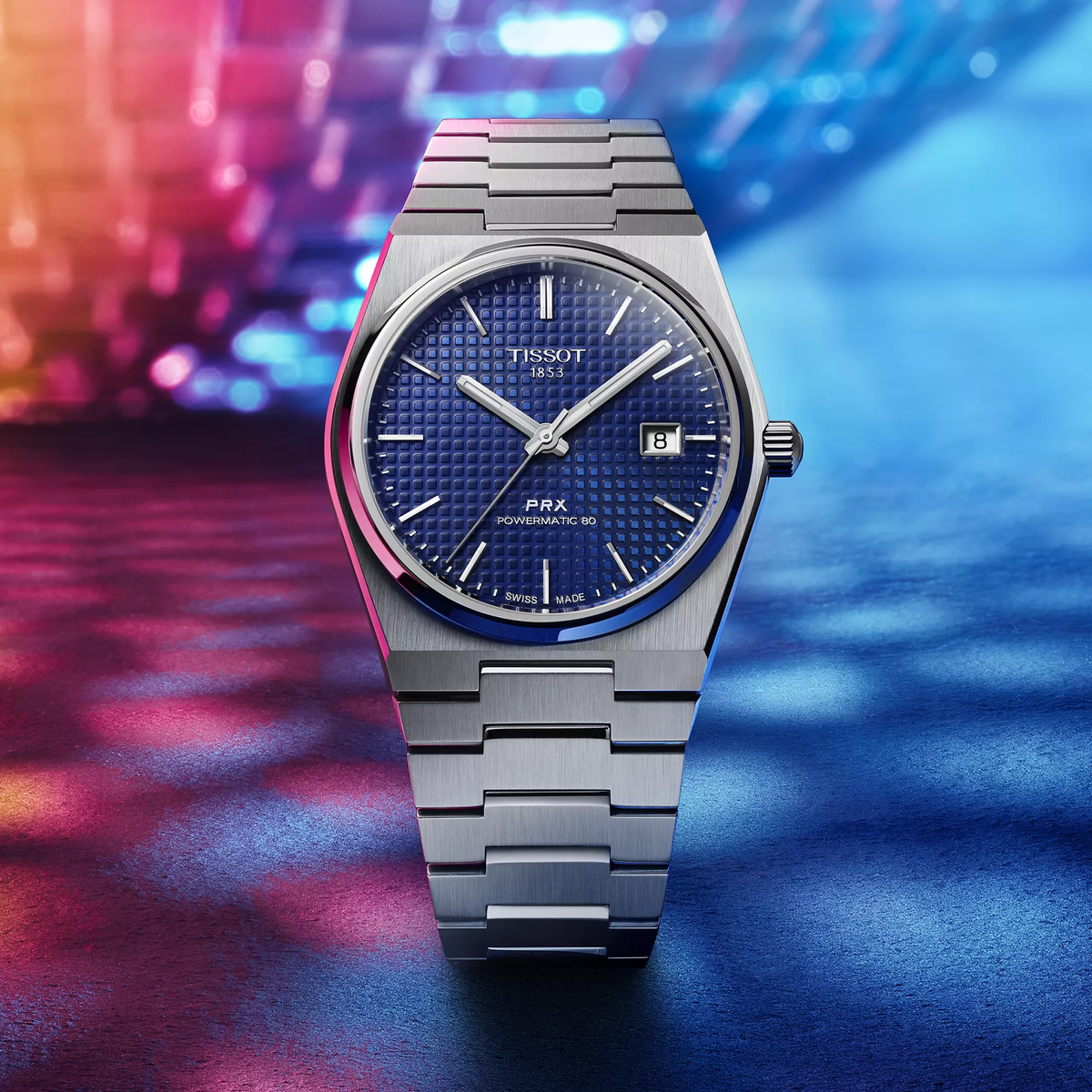 Tissot PRX 40mm T137.407.11.041.00 — detail view