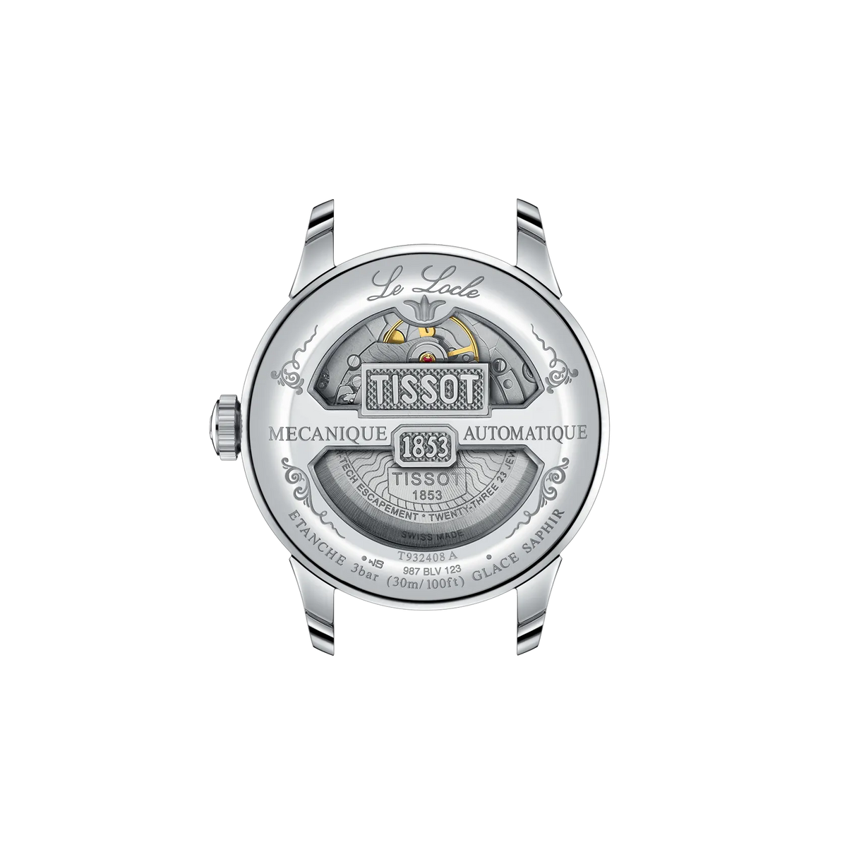 Tissot Le Locle Gold 39.3mm T932.408.41.033.00 — detail view