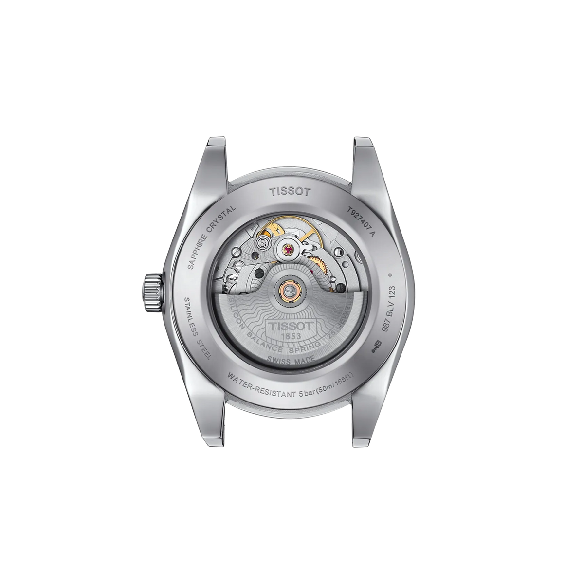 Tissot Gentleman Gold Bezel 40mm T927.407.41.031.01 — detail view