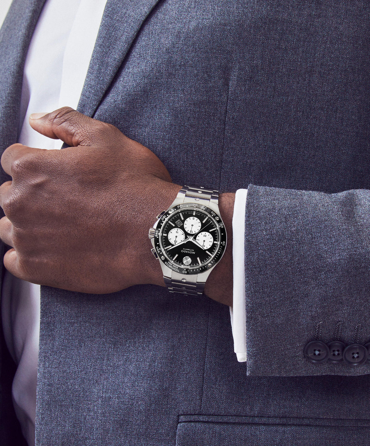 Movado Alta SE Chronograph 0607754 — detail view