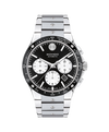 black with index · stainless steel link bracelet