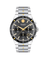 grey with index · stainless steel and yellow PVD-finished stainless steel link bracelet