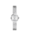 silver white Museum with concave dot · mesh bracelet stainless steel