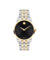 black Museum with concave dot · link bracelet stainless steel and light yellow PVD-finished stainless steel